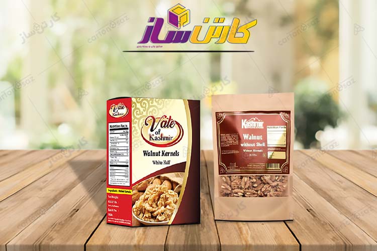 کارتن بسته بندی گردو -