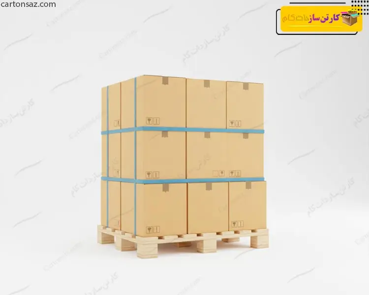 پالت استاندارد جعبه و کارتن بسته بندی برای صادرات: راهنمای جامع و کاربردی