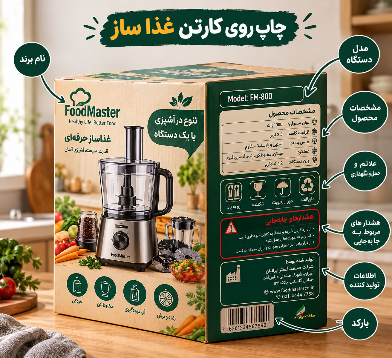 کارتن غذا ساز